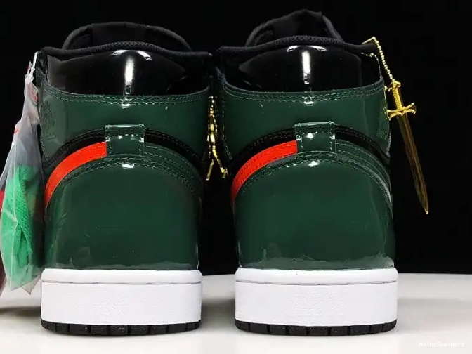 MaikeSneakers Jordan Retro Air AV3905-038 1 OG Team Black SoleFly x High Orange-Fir 0611
